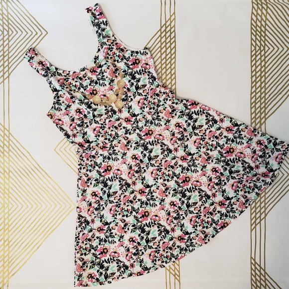 H&M Dresses & Skirts - H&M Floral Skater Dress Tank Scoop Neck